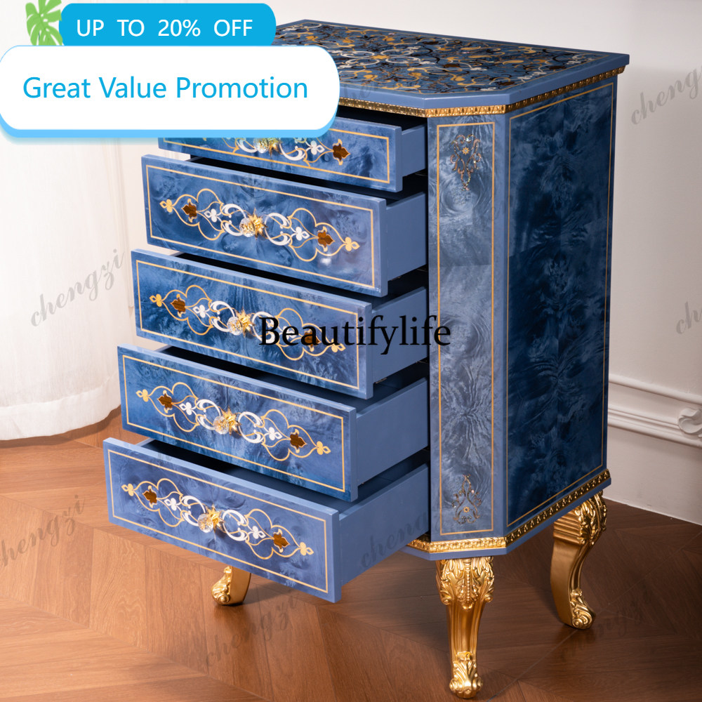 Decor Lighting & Decor Fires Photos - M178 French retro carved chest cabinet