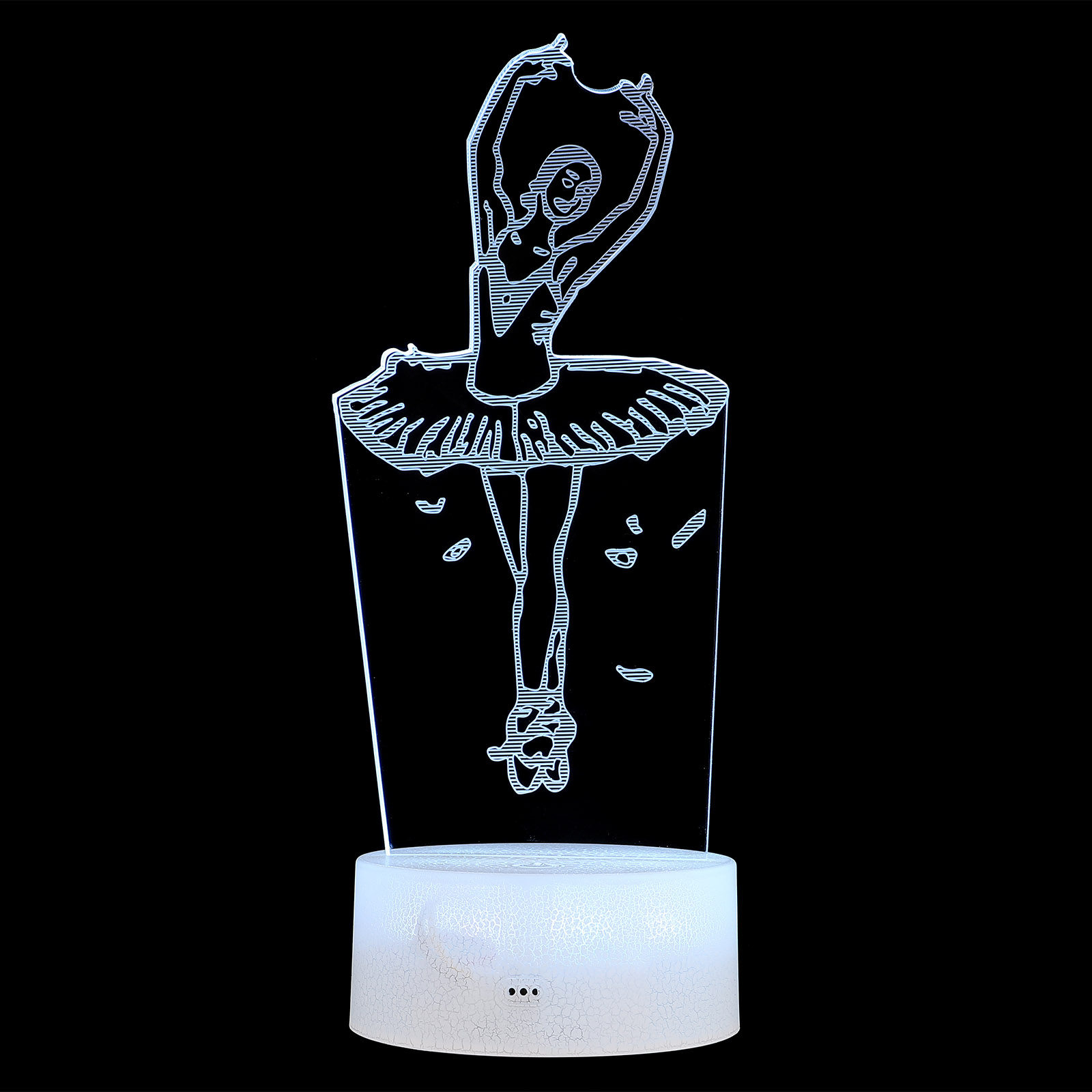 Bedroom Lighting Decor Ideas - 1Set 3D Dancer Light Acrylic Night