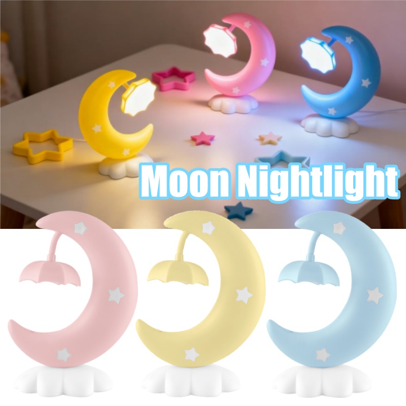 Bedroom Lighting Decor Ideas - Star Moon Lamp with LED Light