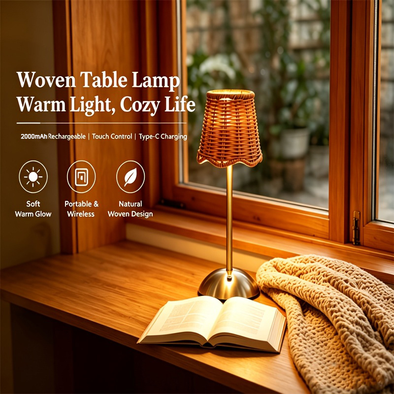 Bohemian Woven Rattan Art Tabl - đánh giá và giá Lighting Design Decor