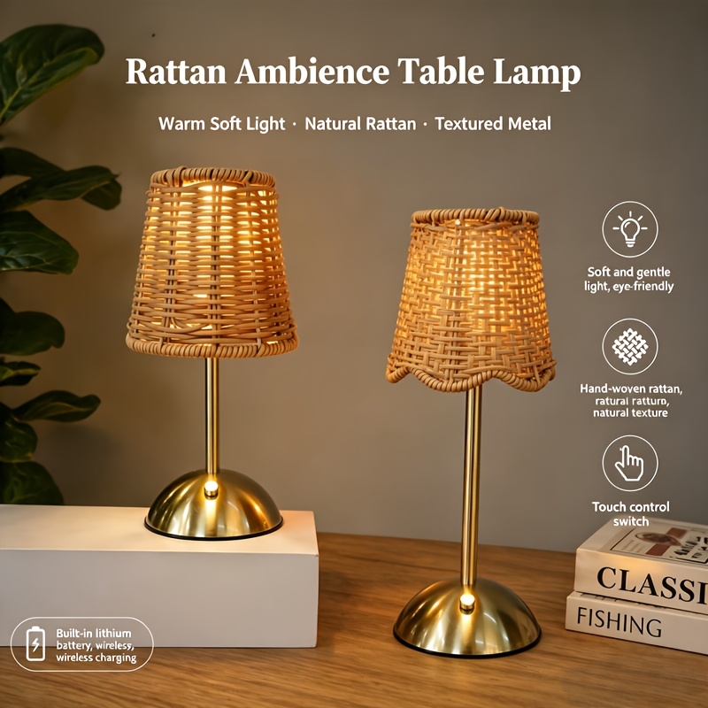 Bohemian Woven Rattan Art Tabl - đánh giá và giá Lighting Design Decor