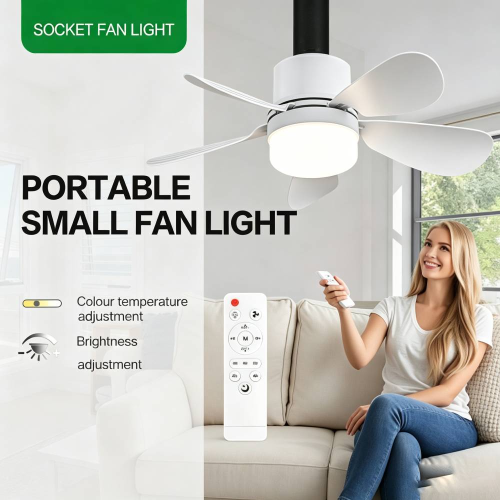 Socket Fan Light with Remote,  - đánh giá và giá Lighting Design Decor