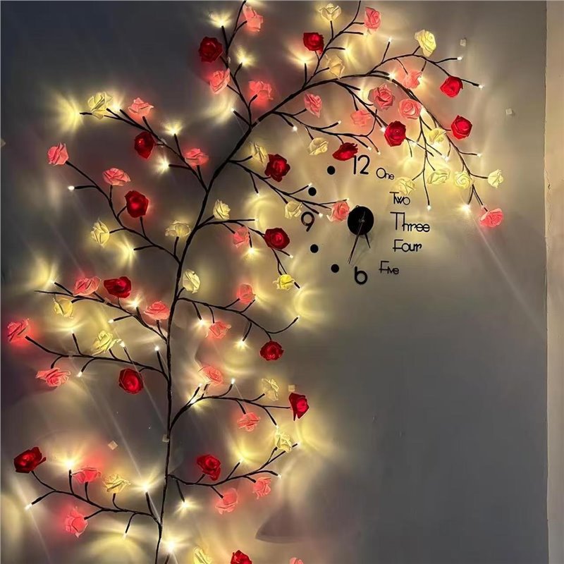 USB DIY Maple Rose Willow Vine - đánh giá và giá Wall Decor Lighting