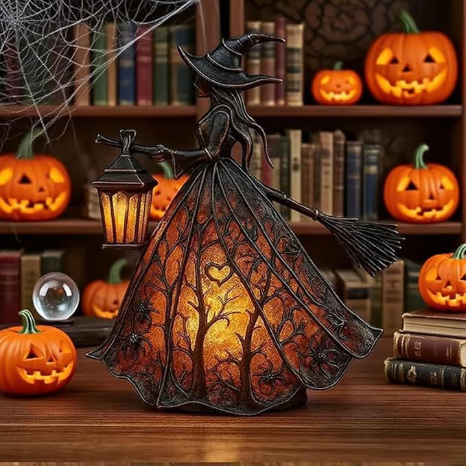 Witch Resin Tabletop Night Lig - đánh giá và giá Lighting Table Decor