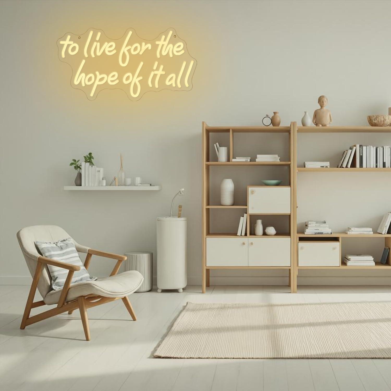To Live For The Hope Of It All - đánh giá và giá Wall Decor Lighting