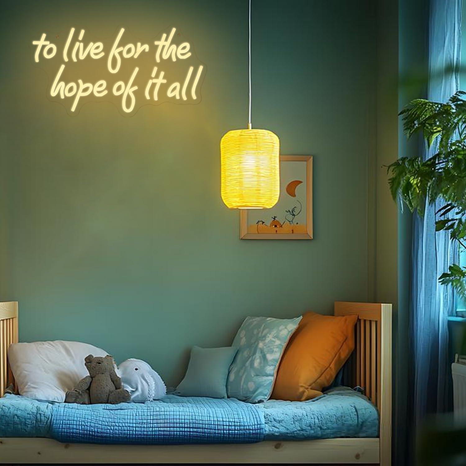 To Live For The Hope Of It All - đánh giá và giá Wall Decor Lighting