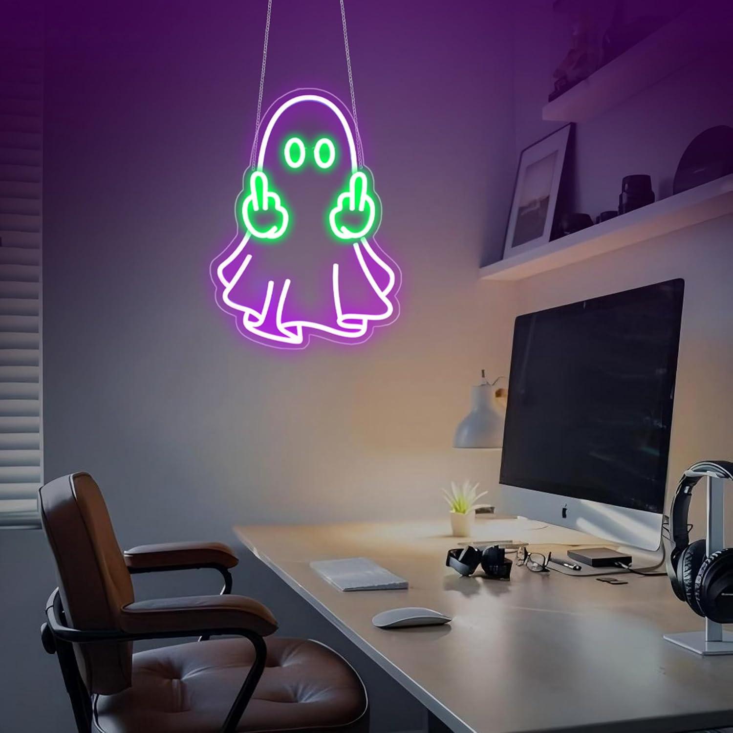 Ghost Neon Sign USB Powered LE - đánh giá và giá Room Lighting Bedroom Decor