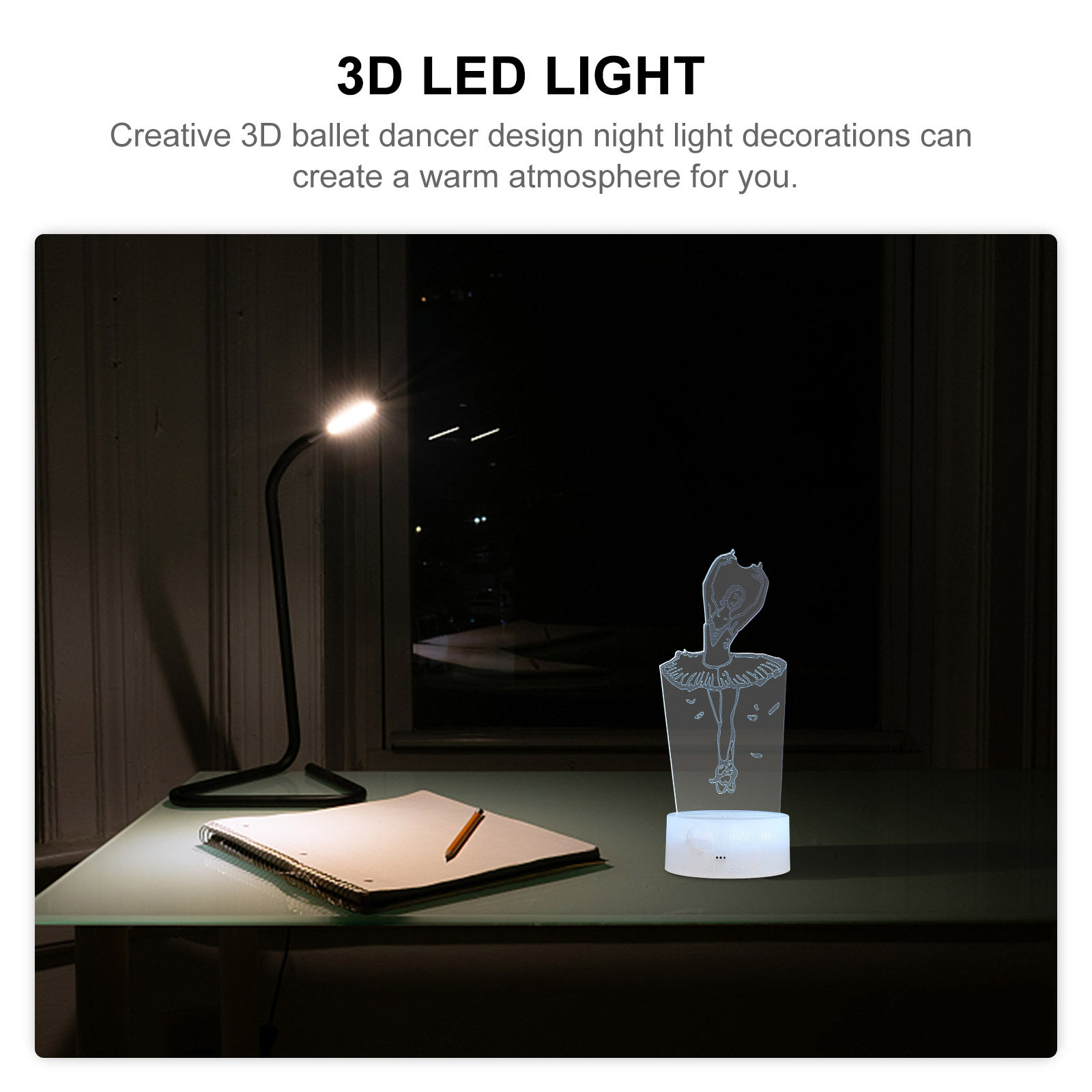 1Set 3D Dancer Light Acrylic N - đánh giá và giá Bedroom Lighting Decor Ideas