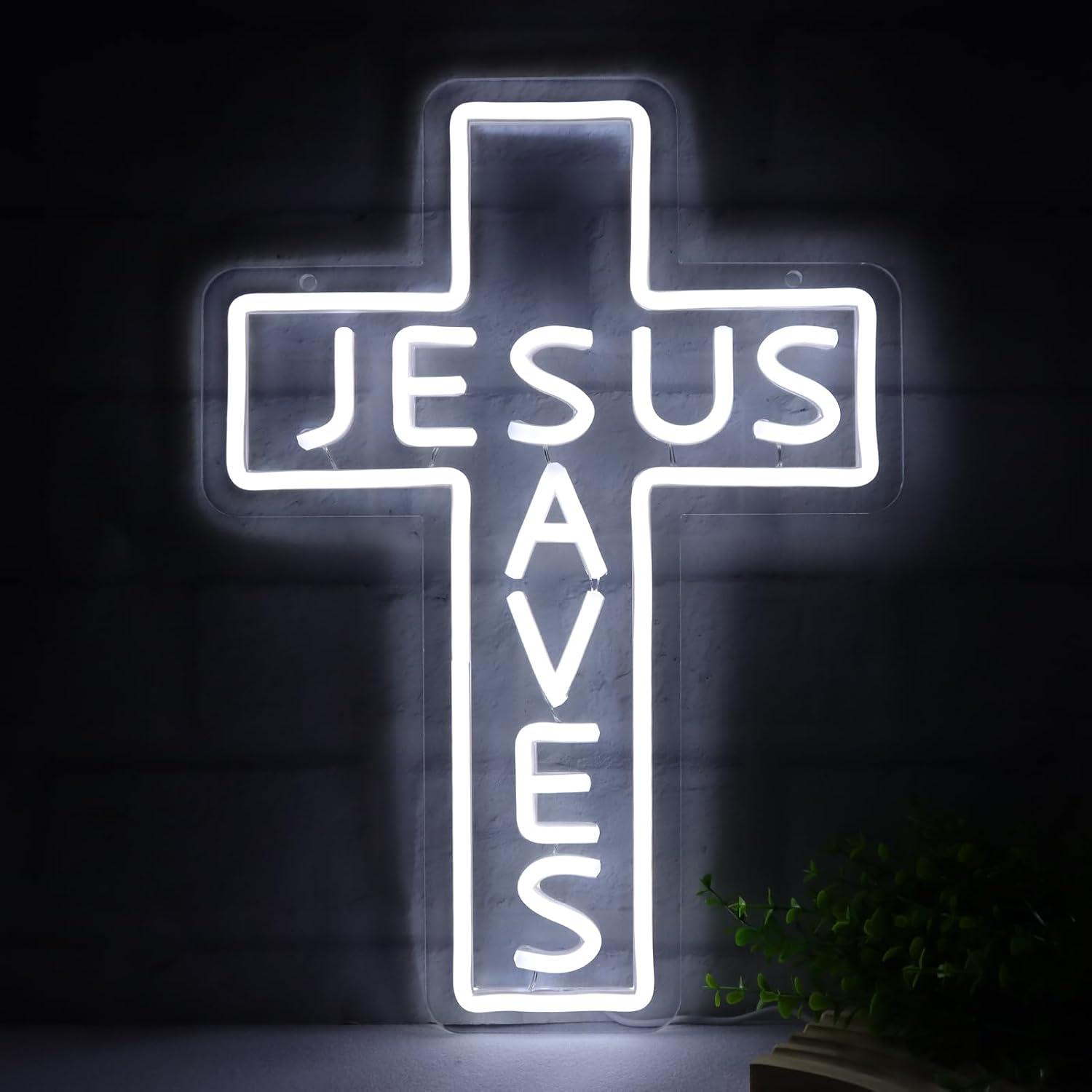 Jesus Saves Cross Neon Signs U - đánh giá và giá Room Lighting Bedroom Decor