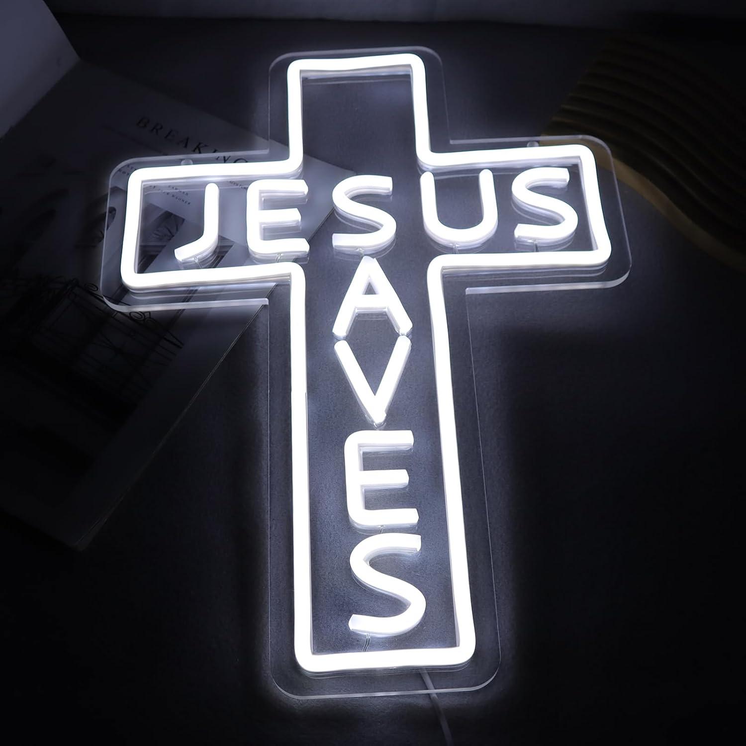 Jesus Saves Cross Neon Signs U - đánh giá và giá Room Lighting Bedroom Decor
