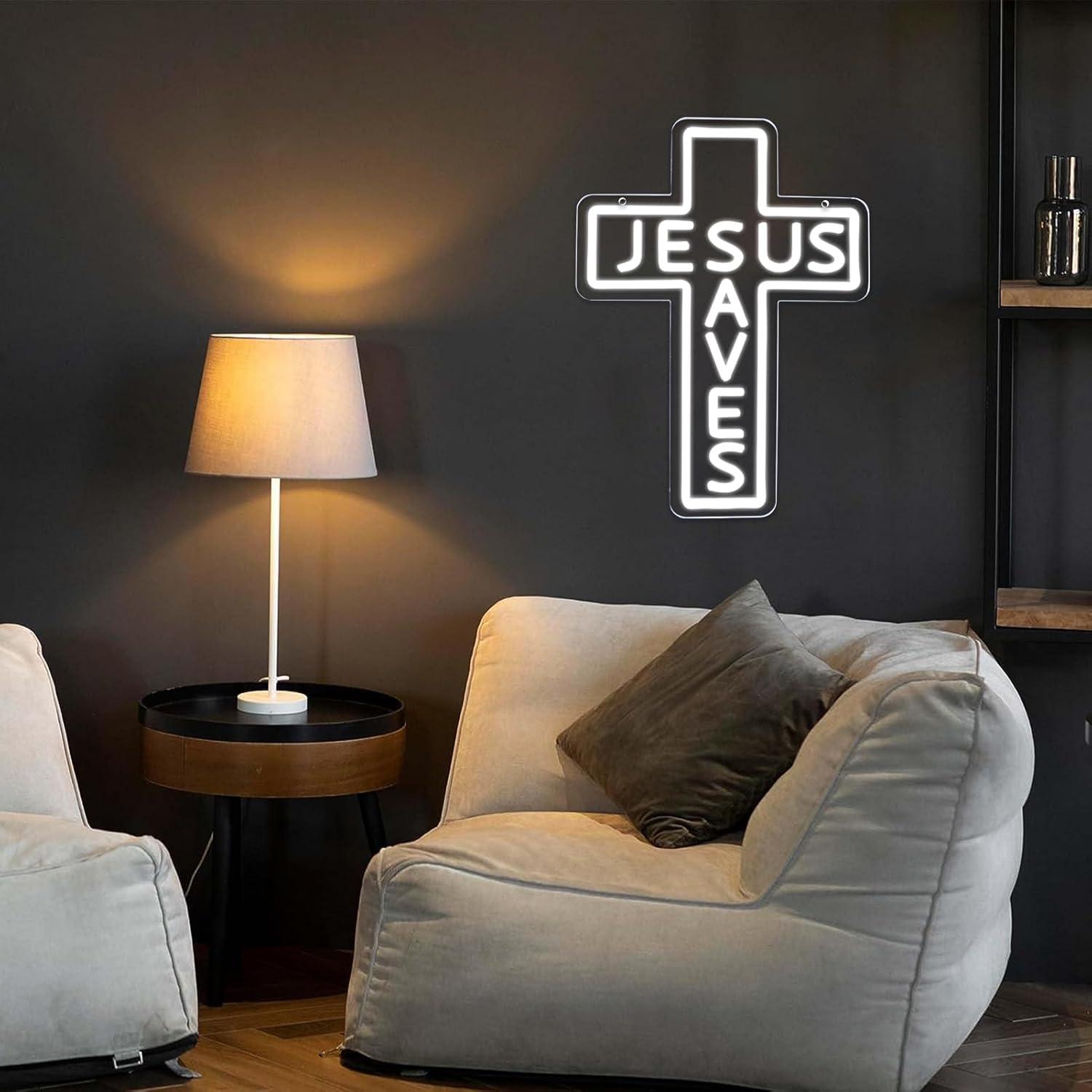 Jesus Saves Cross Neon Signs U - đánh giá và giá Room Lighting Bedroom Decor