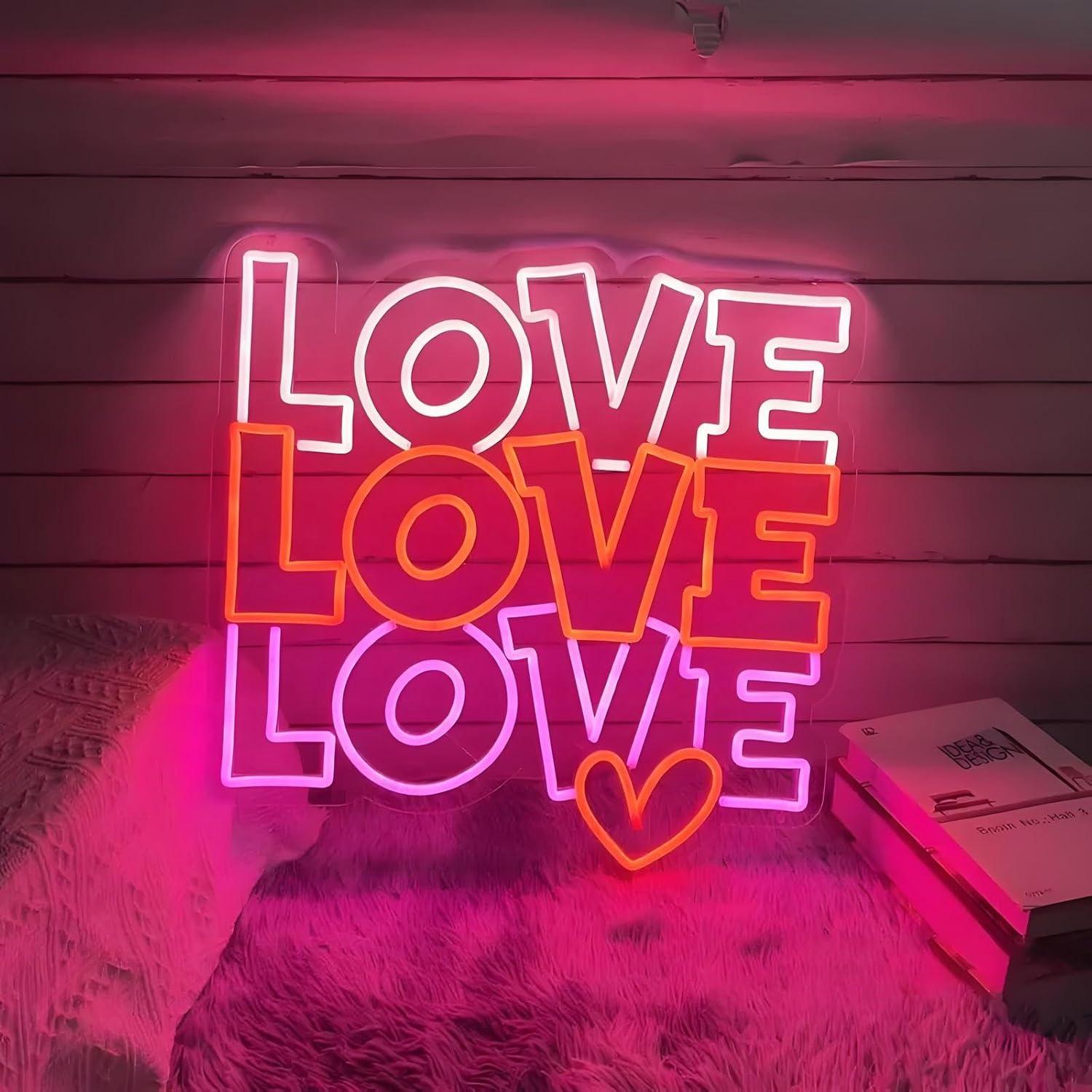 Love Neon Sign USB Dimmable LE - đánh giá và giá Wall Decor Lighting