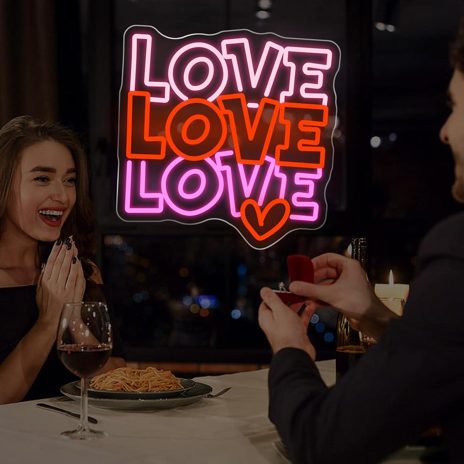 Love Neon Sign USB Dimmable LE - đánh giá và giá Wall Decor Lighting