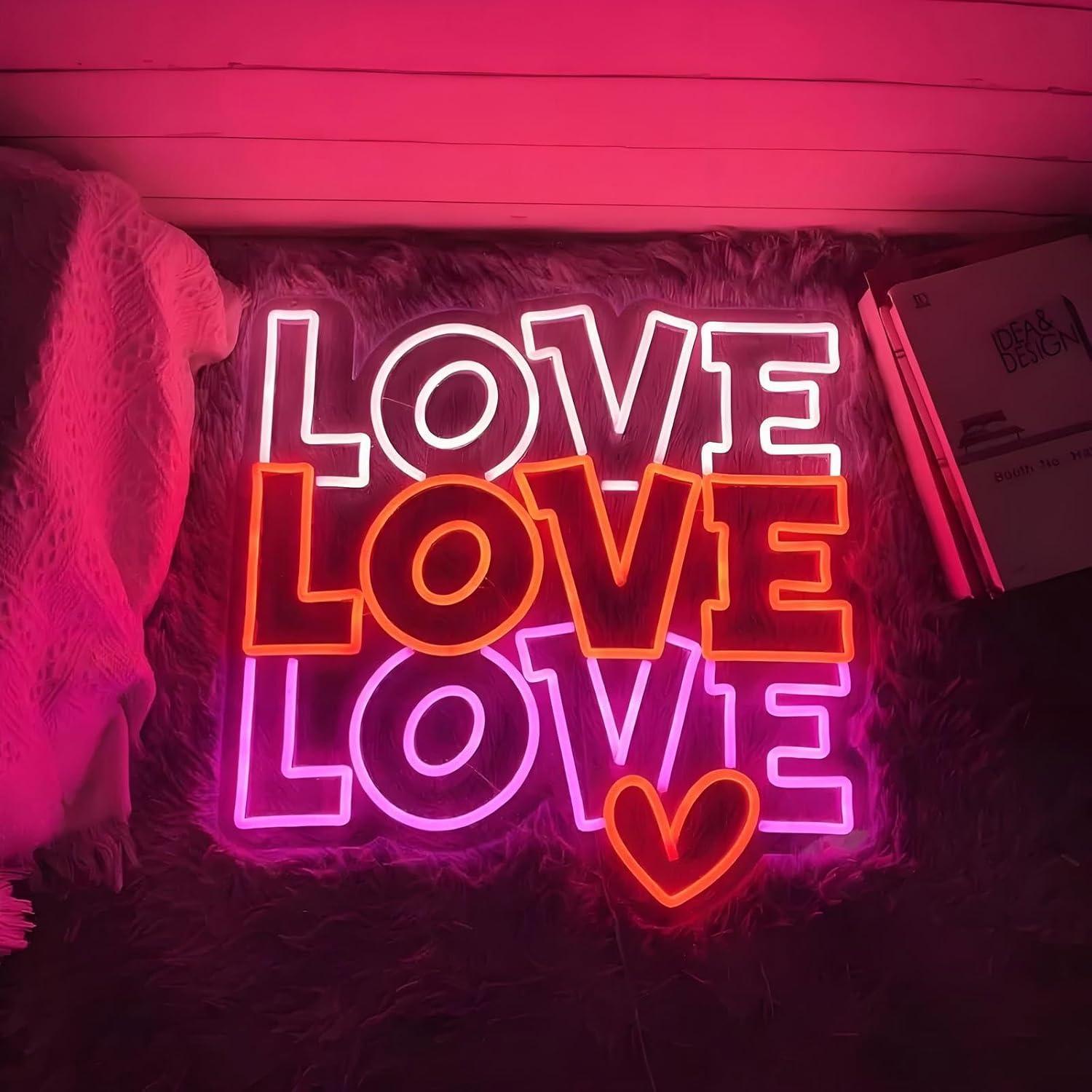 Love Neon Sign USB Dimmable LE - đánh giá và giá Wall Decor Lighting