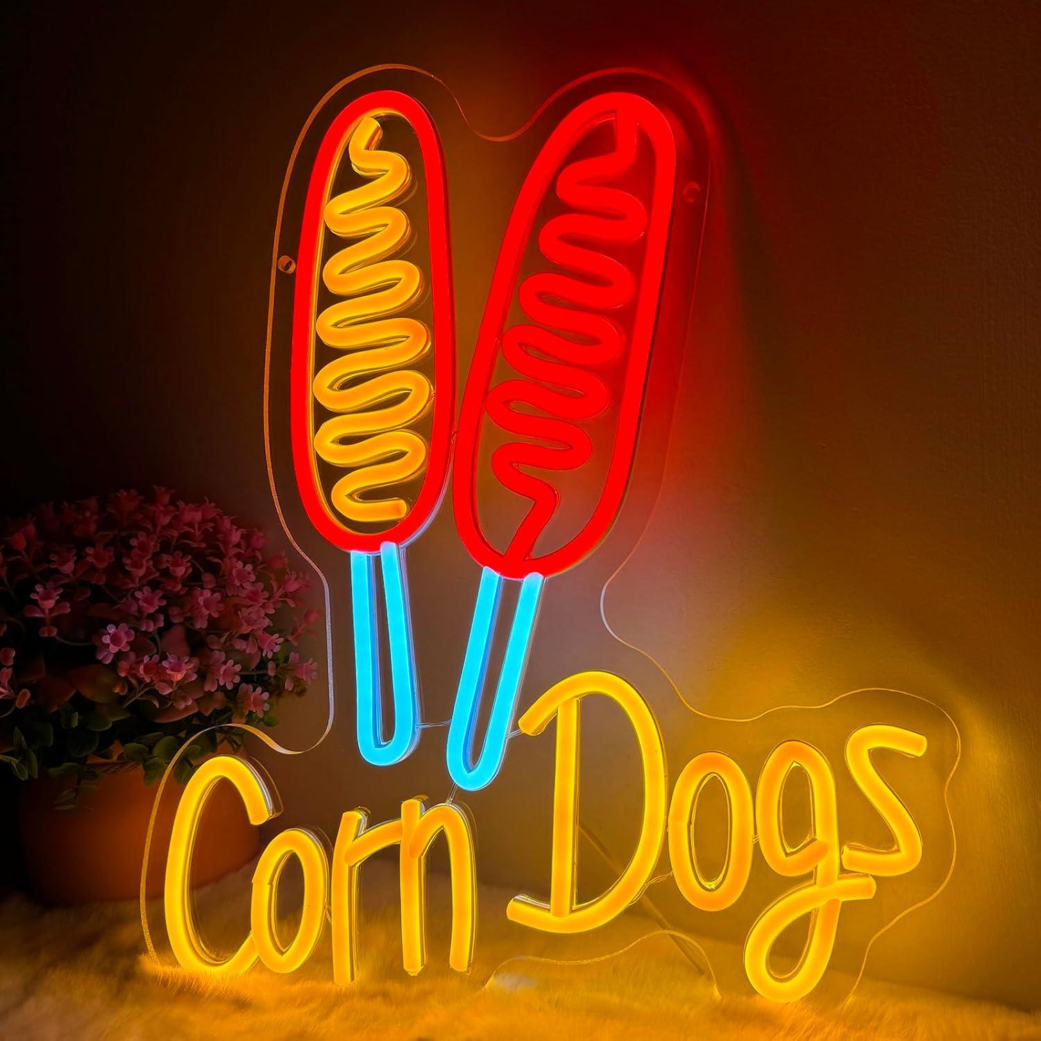 Corn Dog Neon Sign Snack USB D - đánh giá và giá Wall Decor Lighting