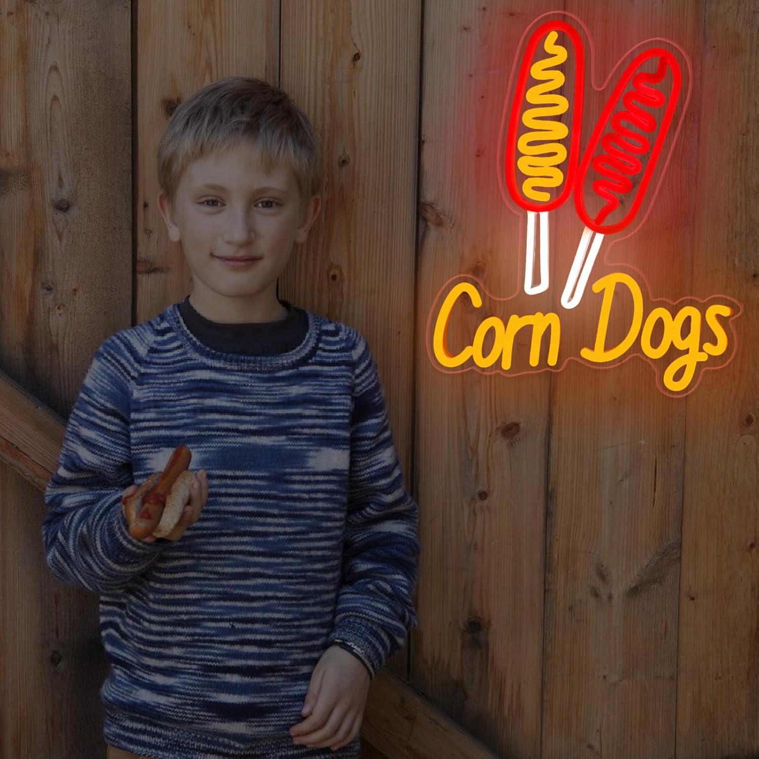 Corn Dog Neon Sign Snack USB D - đánh giá và giá Wall Decor Lighting