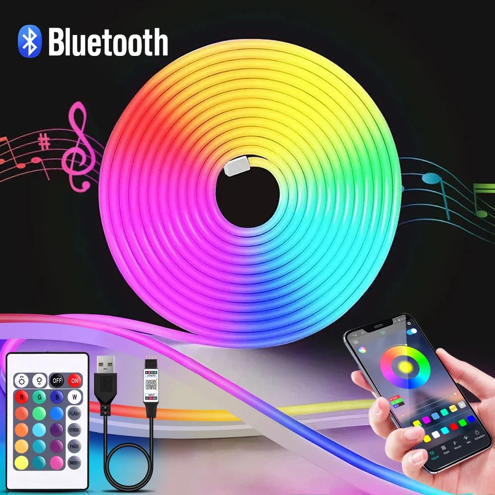 1-5m RGB LED Neon Strip Light  - đánh giá và giá Home Lighting And Decor