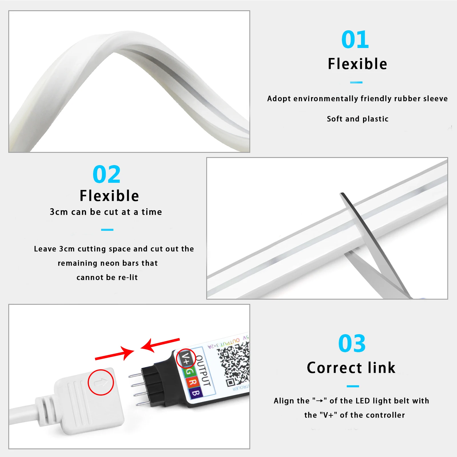 1-5m RGB LED Neon Strip Light  - đánh giá và giá Home Lighting And Decor